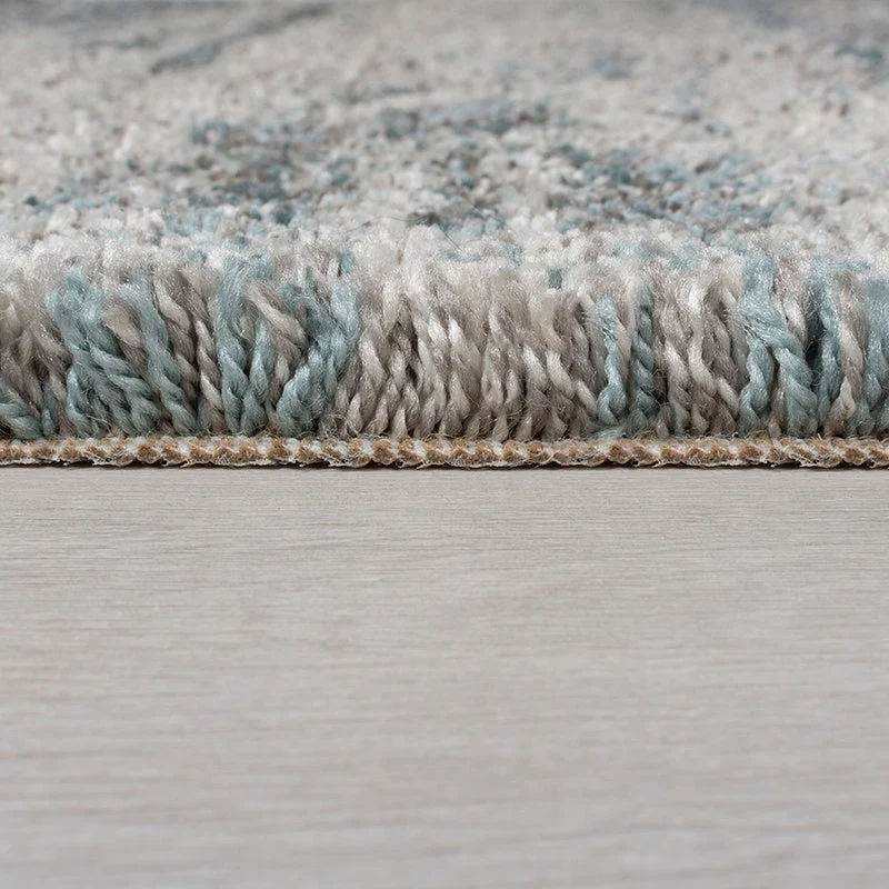 Hochflor Teppich - Dakaro Reza Blau