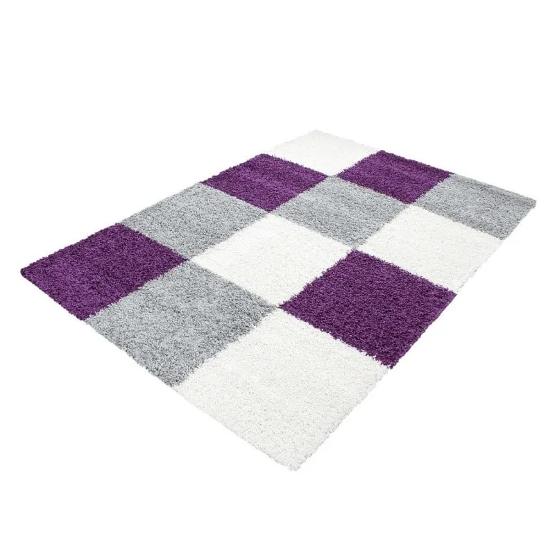 Hochflor Teppich - Cube Lila
