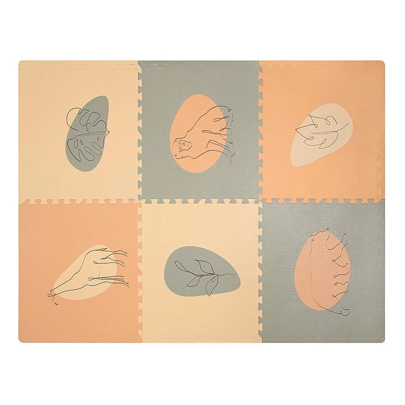 Foam Puzzlematte - Vic Jungle Terrakotta