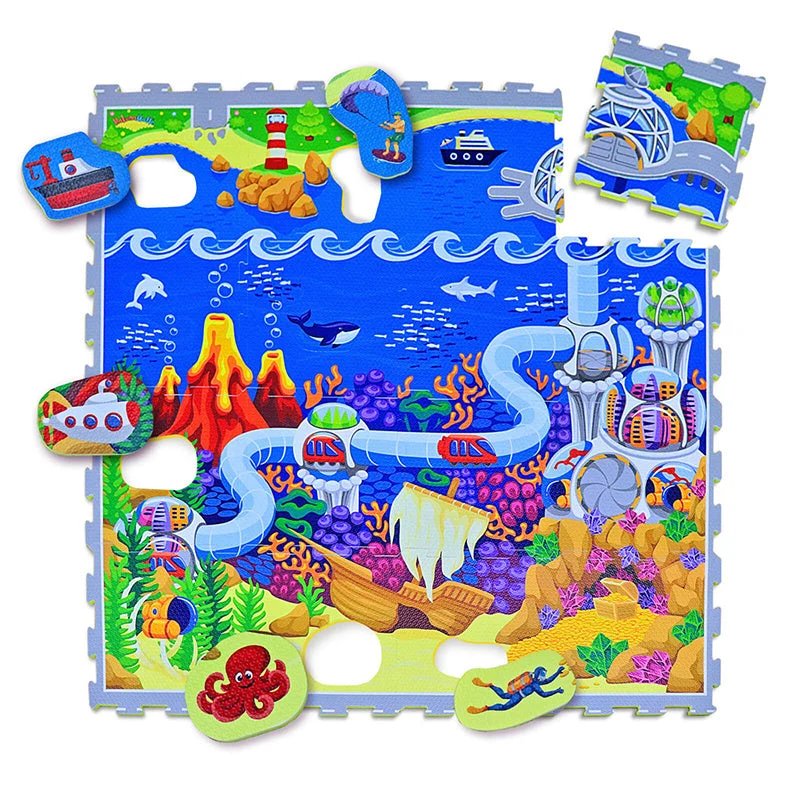 Foam Puzzlematte - Max Ozean Bunt