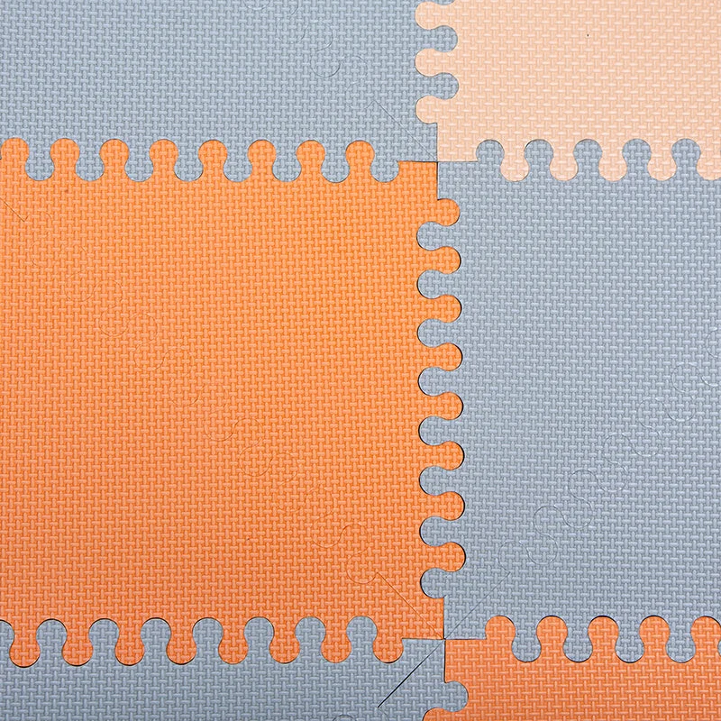 Foam Puzzlematte - Joy Hygge Grau/Terrakotta