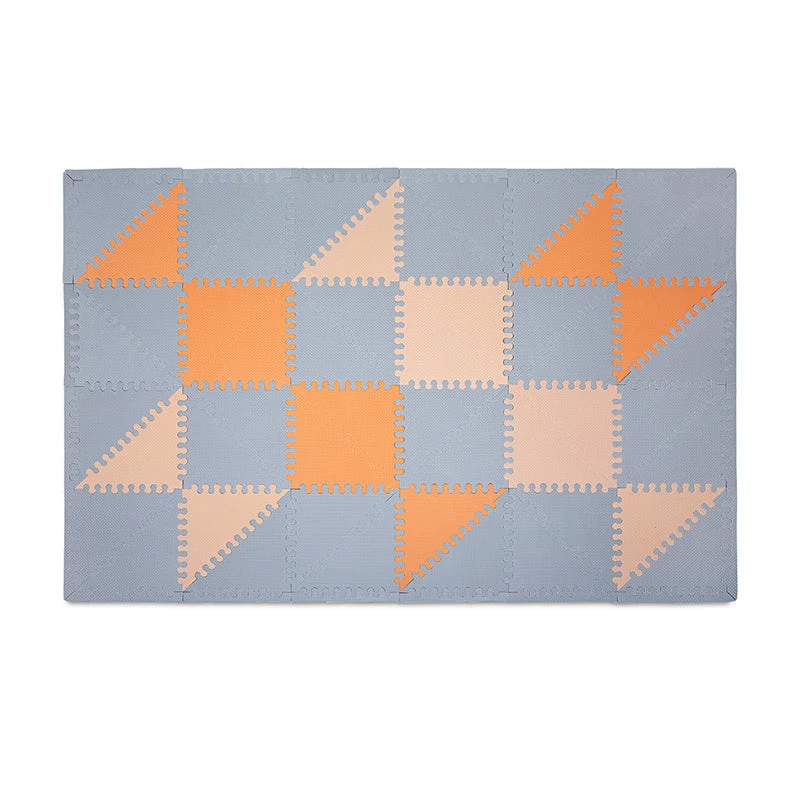 Foam Puzzlematte - Joy Hygge Grau/Terrakotta