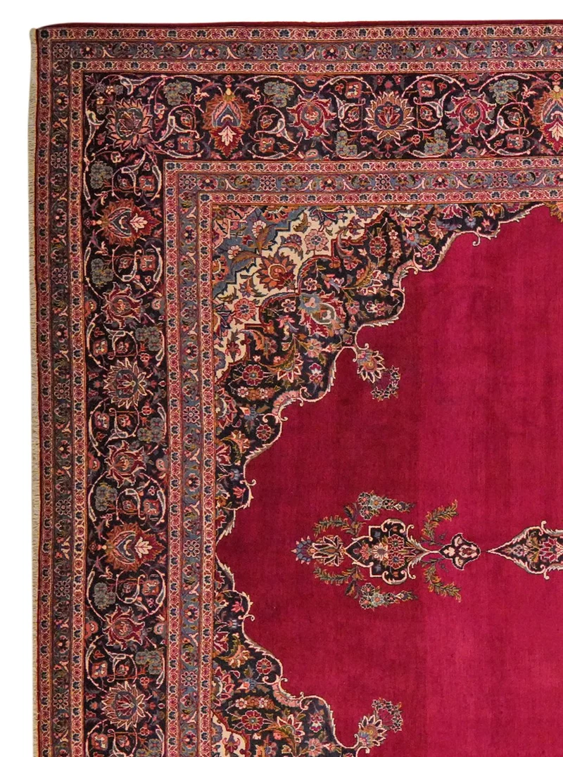 Kashan · Handgeknüpft – Rot, 432x324 cm