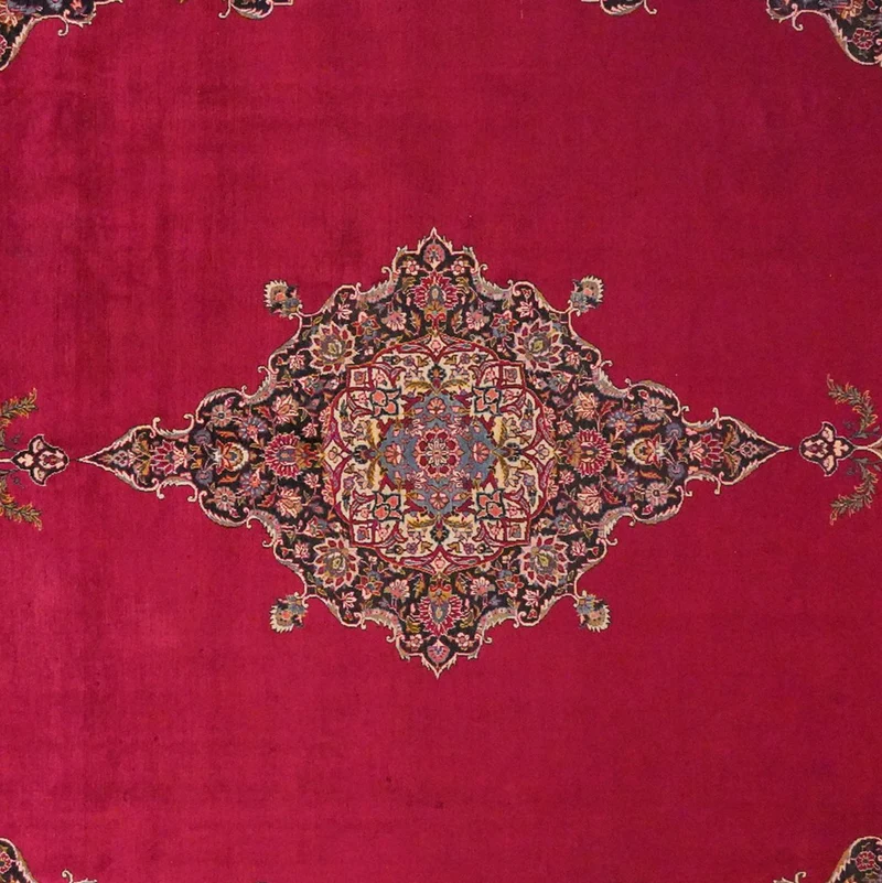 Kashan · Handgeknüpft – Rot, 432x324 cm