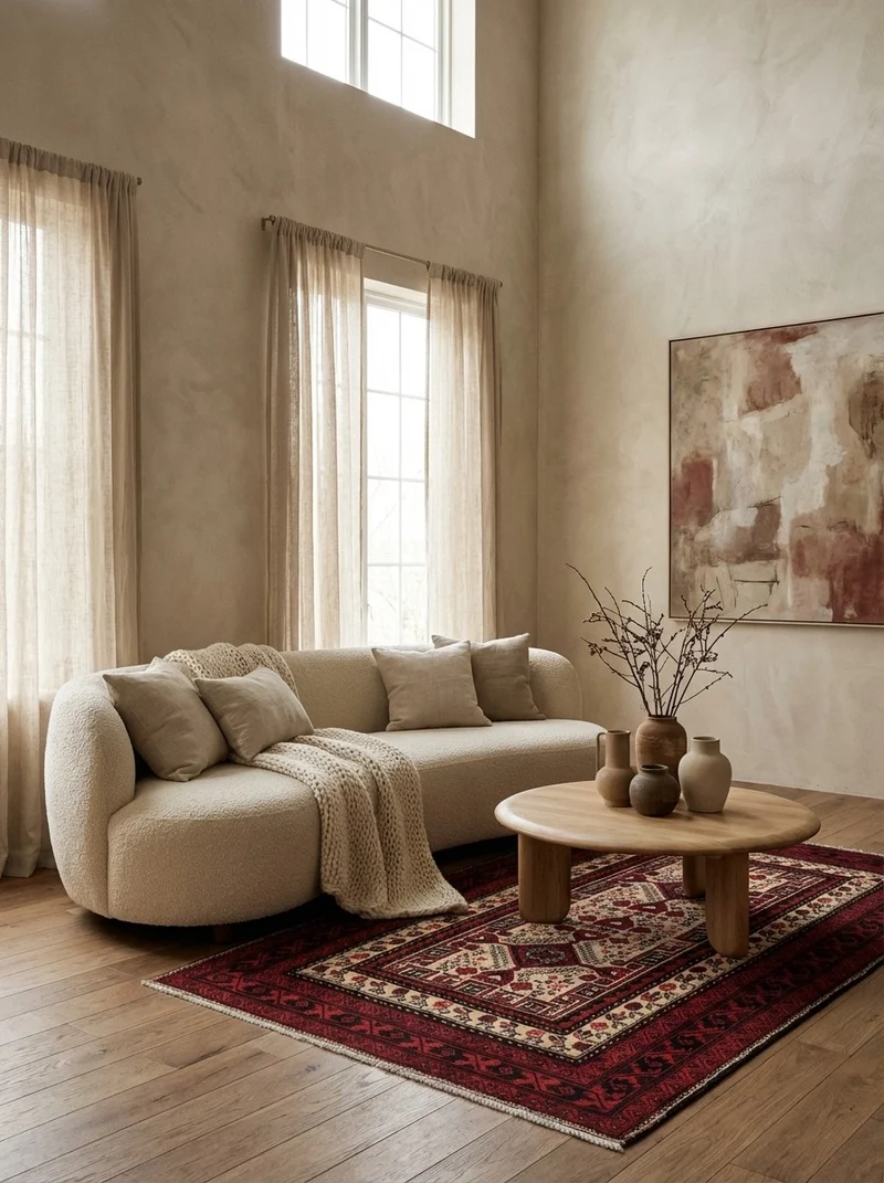 Belutch · Handgeknüpft – Beige, 202x111 cm