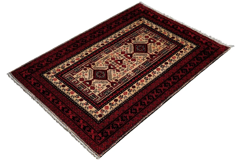 Belutch · Handgeknüpft – Beige, 202x111 cm