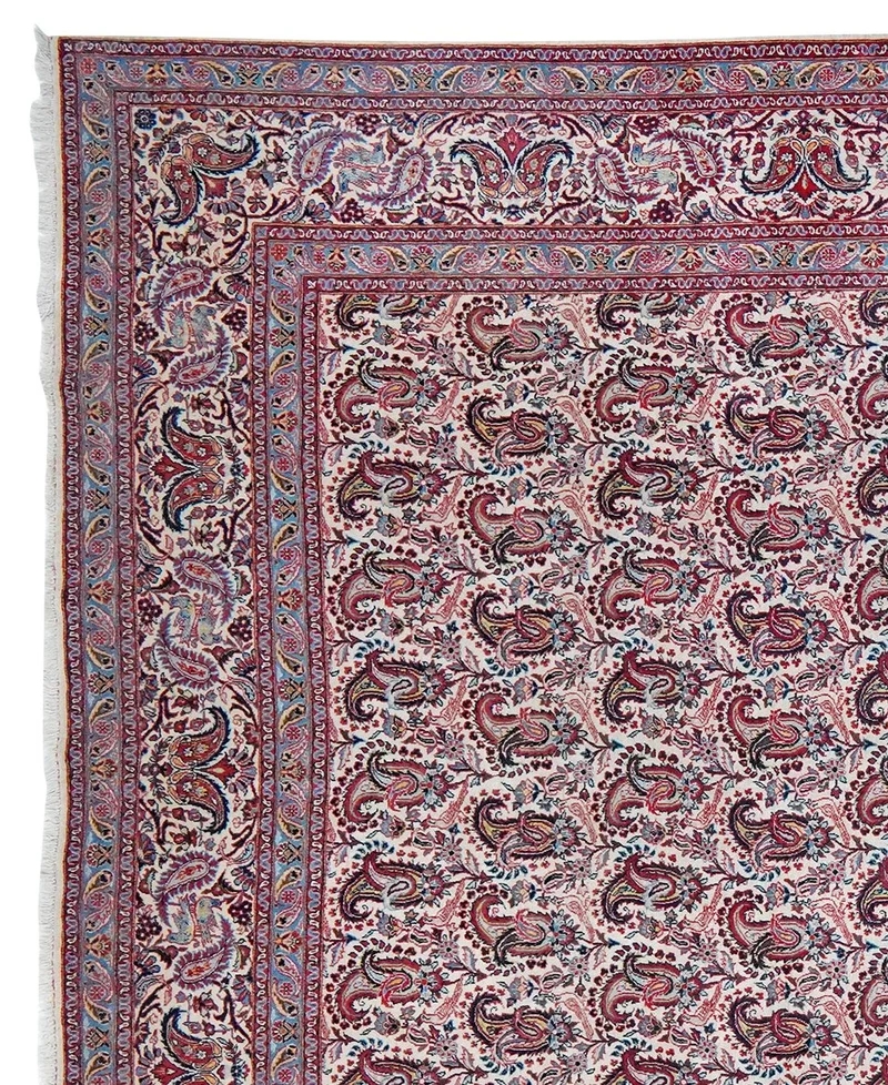 Kashan · Handgeknüpft – Beige, 372x269 cm