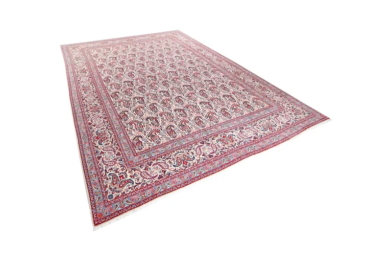 Kashan · Handgeknüpft – Beige, 372x269 cm