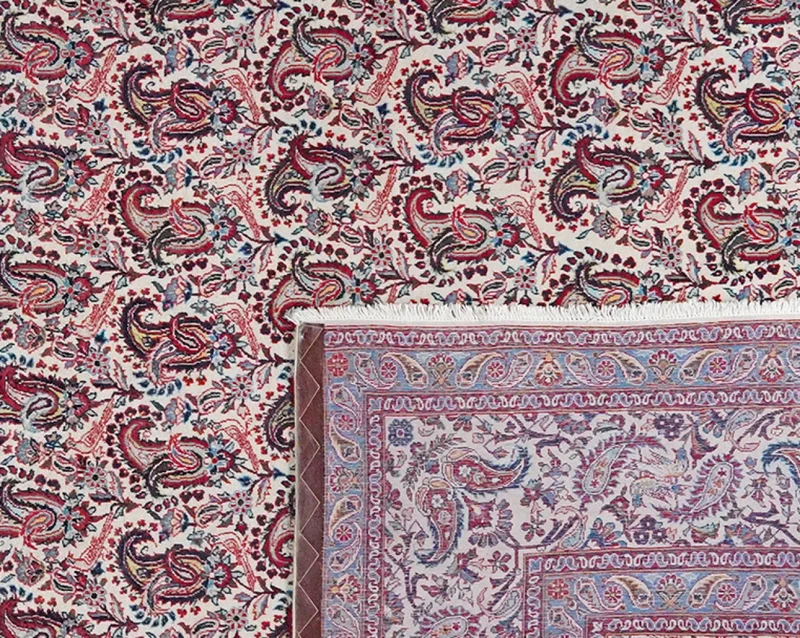 Kashan · Handgeknüpft – Beige, 372x269 cm