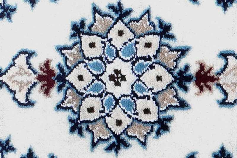 Nain 12La · Handgeknüpft – Beige, 62x39 cm
