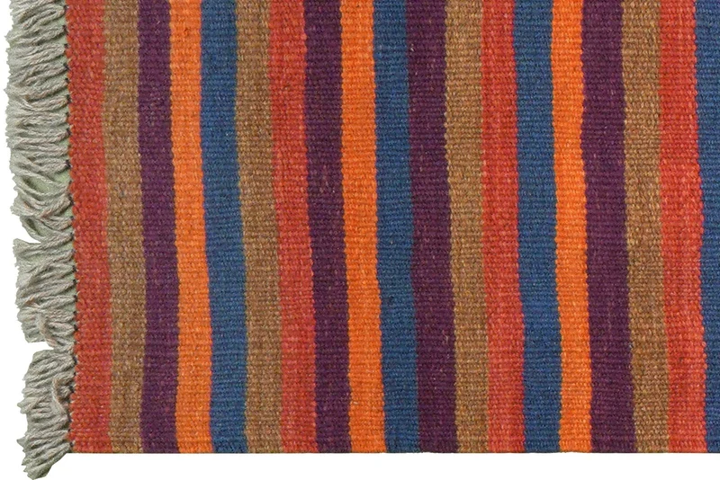 Kelim Gashgai · Handgewebt – Bunt, 196x64 cm