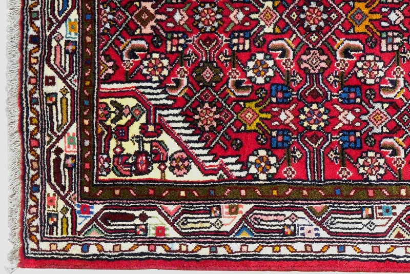 Assadabad · Handgeknüpft – Rot, 201x77 cm