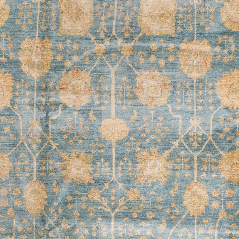Ziegler Teppich 304x440cm - Orientteppich - hellblau