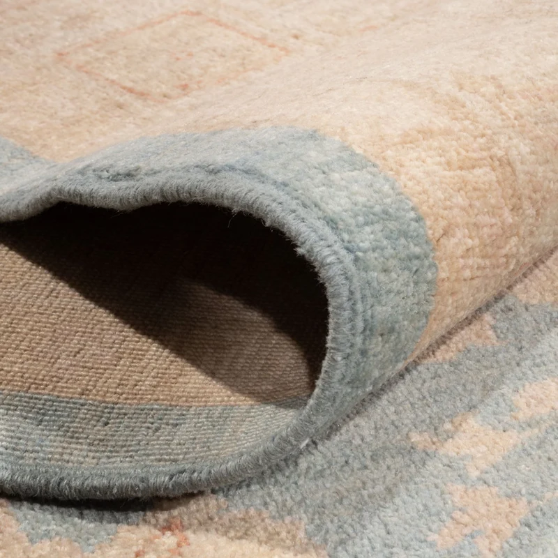 Ziegler Teppich 399x389cm - Orientteppich - hellblau