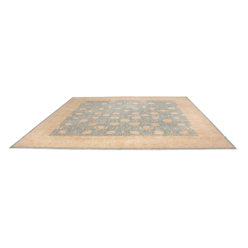 Ziegler Teppich 399x389cm - Orientteppich - hellblau