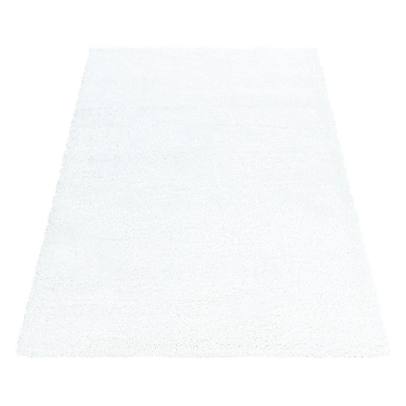 Hochflor Teppich - Blushy Weiß