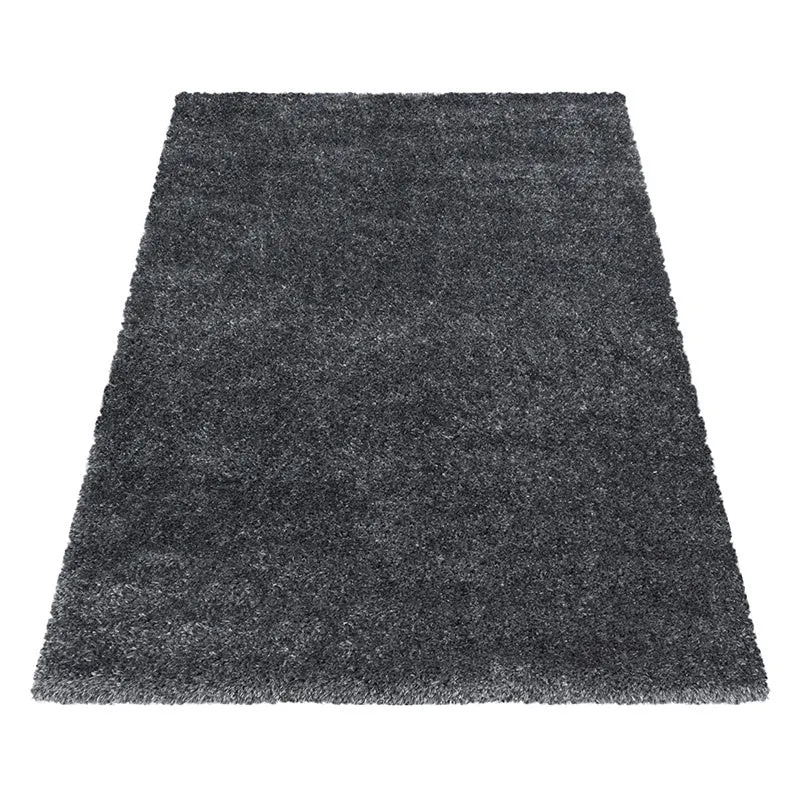 Hochflor Teppich - Blushy Dunkelgrau