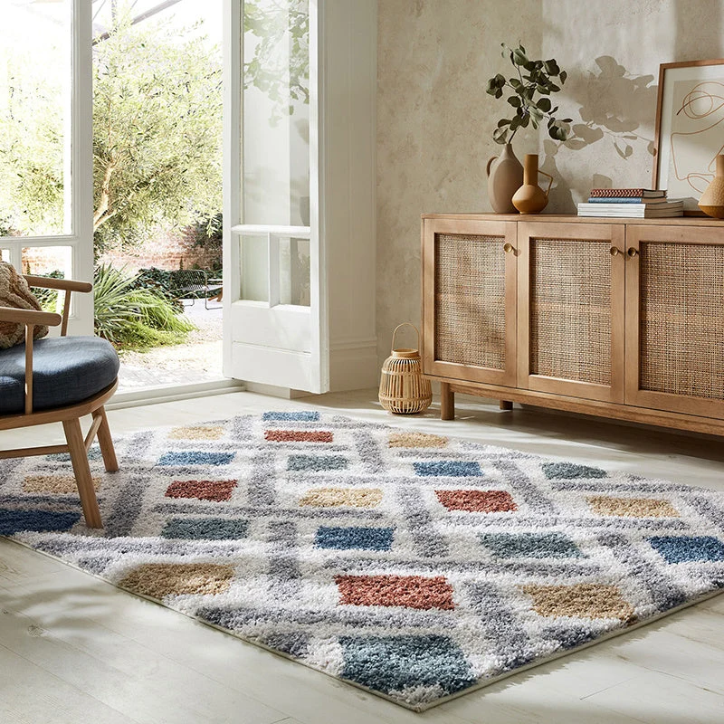 Hochflor Teppich - Alano Sketch Bunt