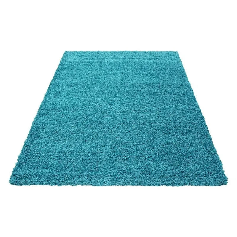 Hochflor Teppich - Life Türkis