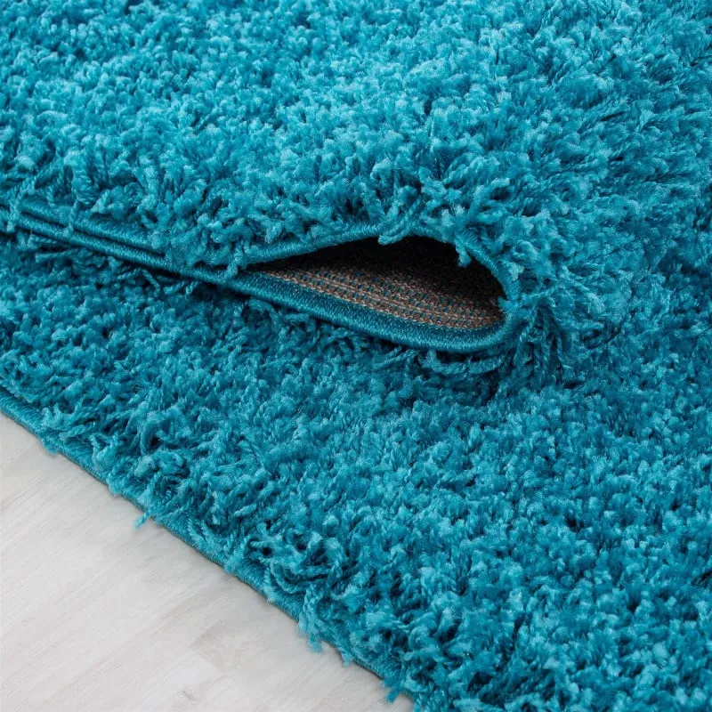 Hochflor Teppich - Life Türkis