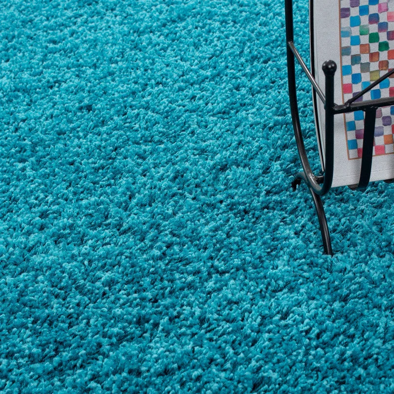Hochflor Teppich - Life Türkis