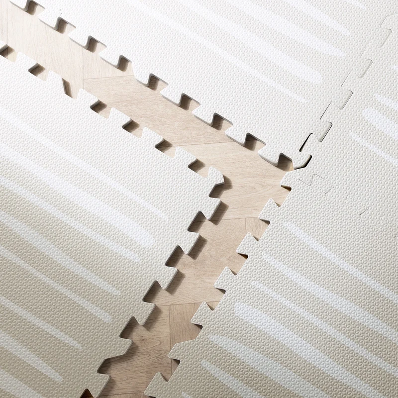 Puzzlematte - Alfie XL Stripes Grau/Beige