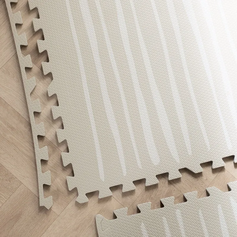 Puzzlematte - Alfie XL Stripes Grau/Beige