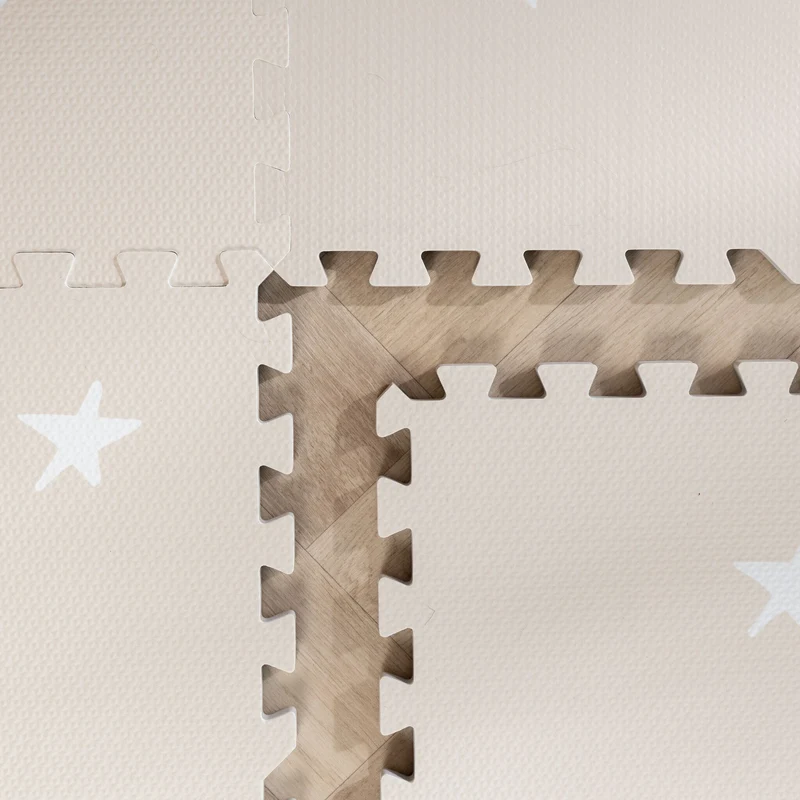 Puzzlematte - Alfie Stars Grau/Beige