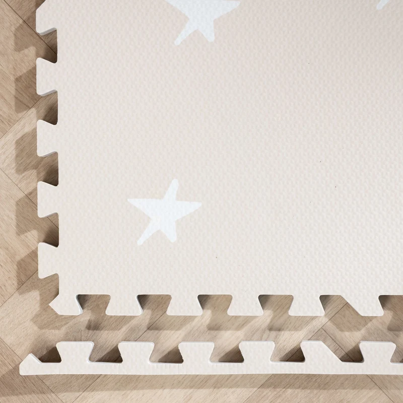 Puzzlematte - Alfie Stars Grau/Beige