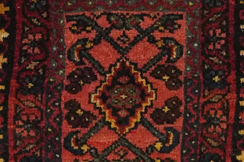 Bidjar · Handgeknüpft – Rot, 33x31 cm