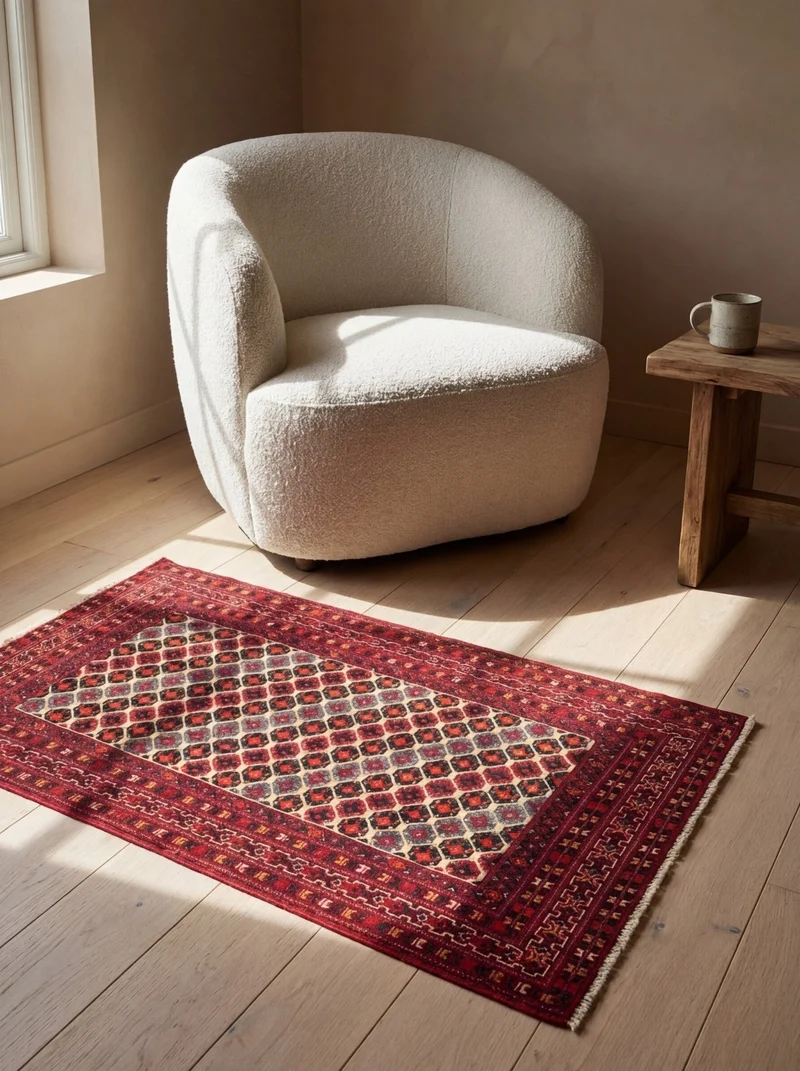 Belutch · Handgeknüpft – Beige, 65x126 cm
