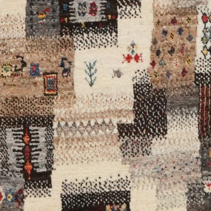 Rizbaf · Handgeknüpft – Grau, 135x85 cm