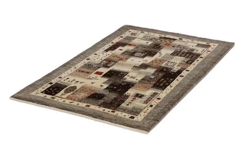 Rizbaf · Handgeknüpft – Grau, 135x85 cm