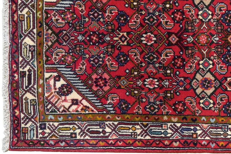 Assadabad · Handgeknüpft – Rot, 212x77 cm