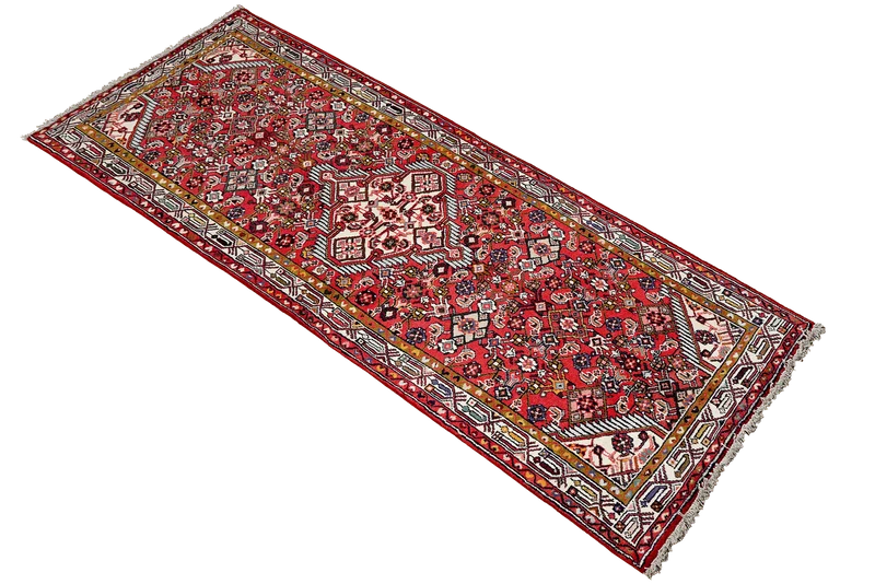 Assadabad · Handgeknüpft – Rot, 212x77 cm