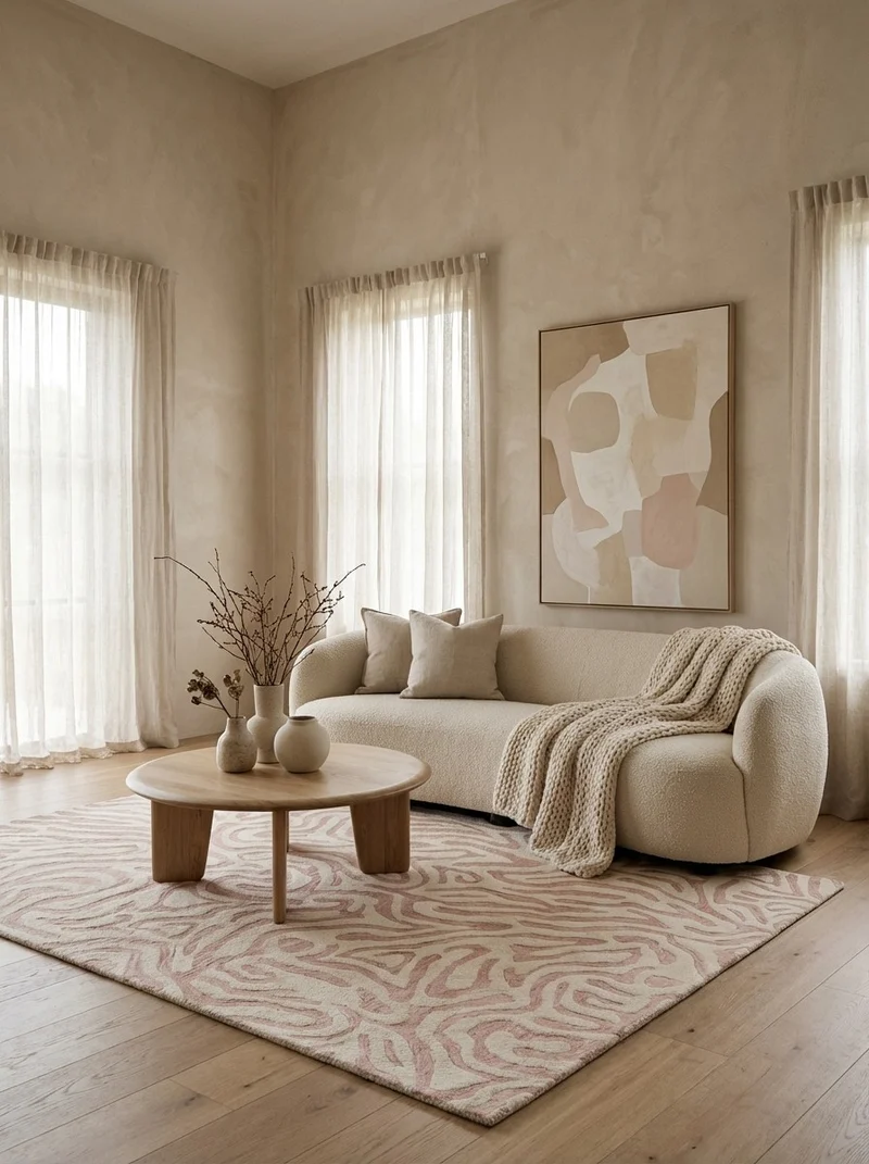 Pink Panther · Handgetuftet – Beige, 240x170 cm