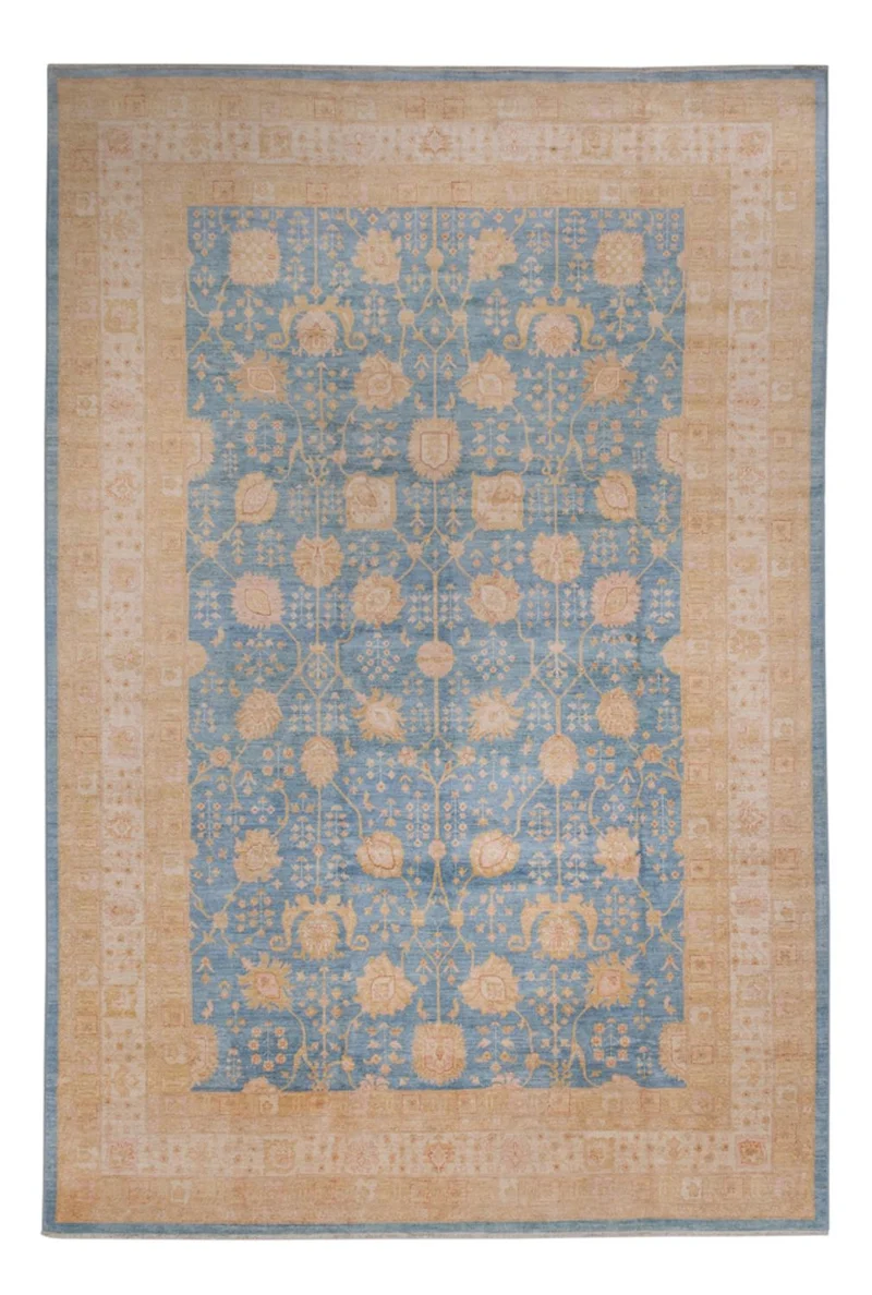 Ziegler Teppich 306x441cm - Orientteppich - hellblau