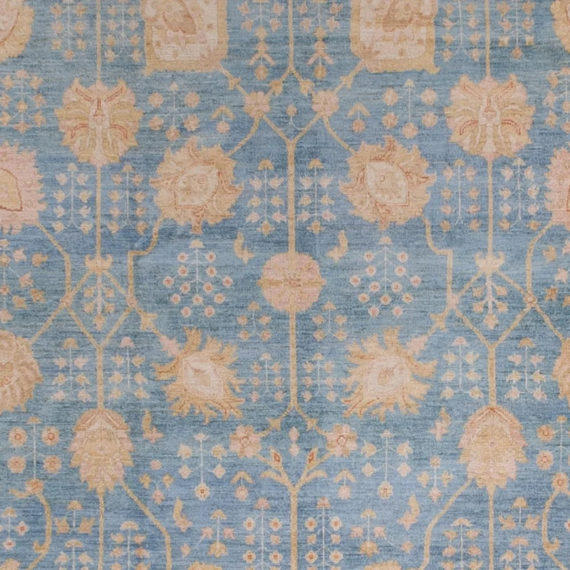 Ziegler Teppich 306x441cm - Orientteppich - hellblau