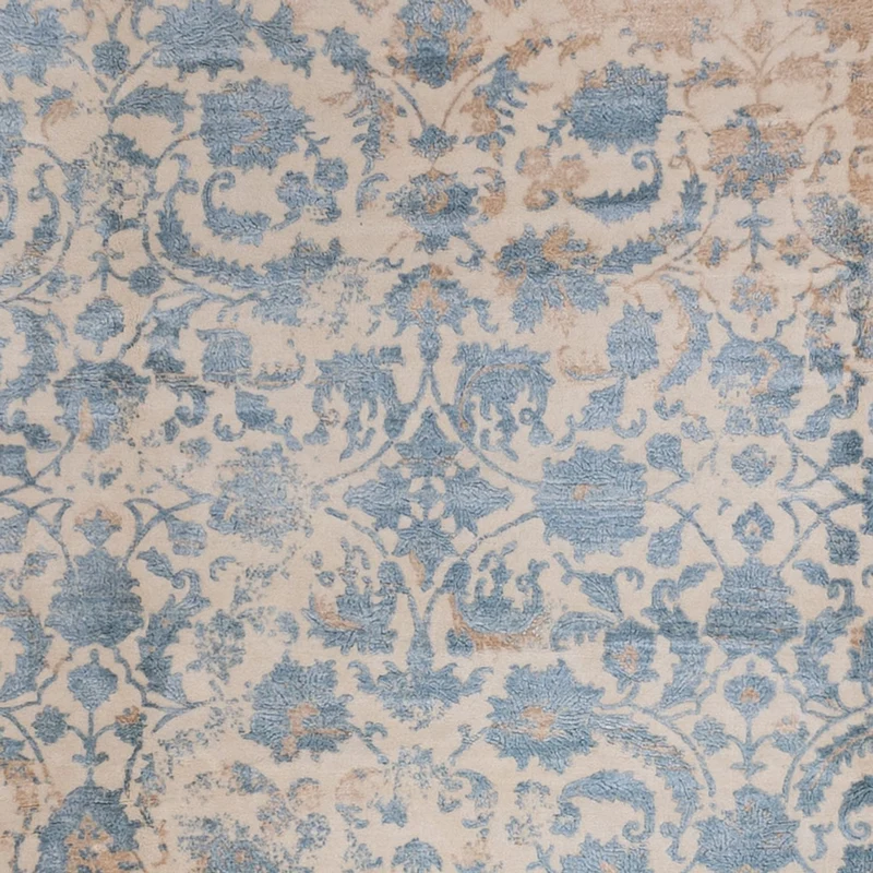 Designer Teppich - 337 x 456 cm - hellblau