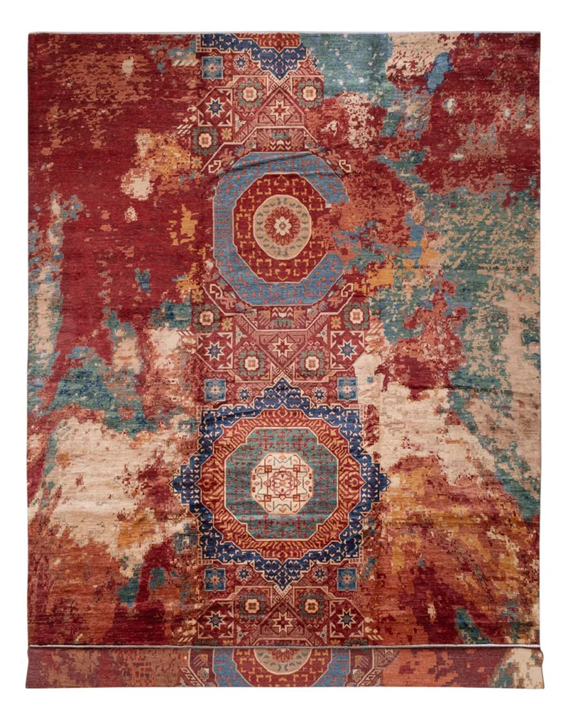 Designer Teppich 357x548cm - mehrfarbig