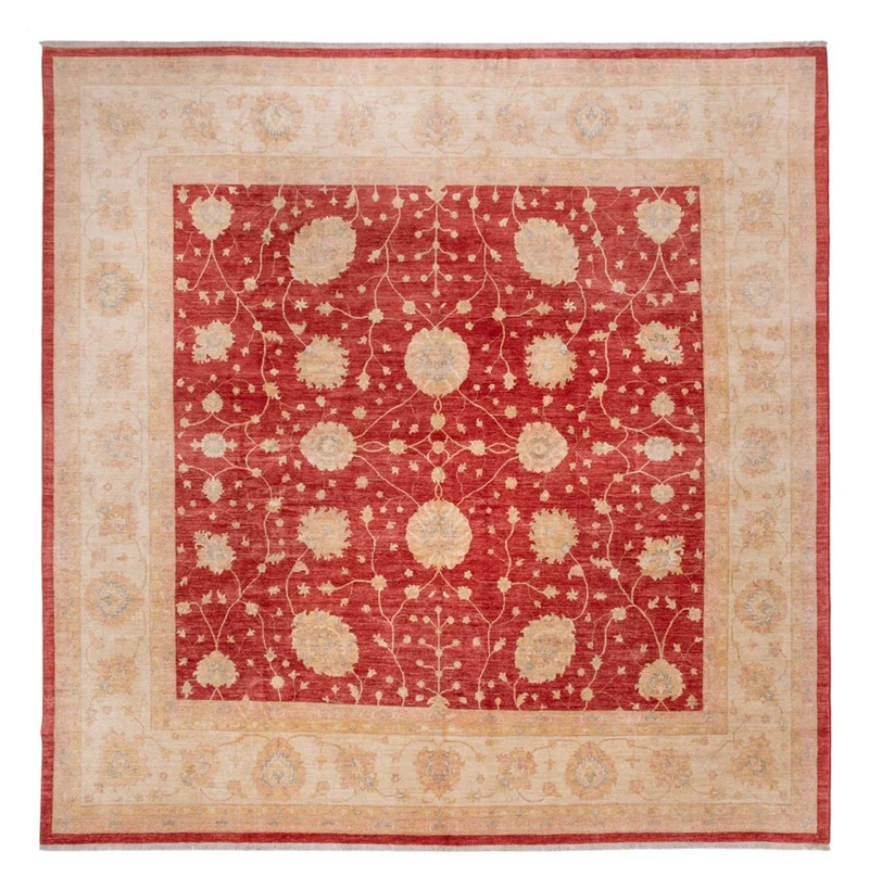 Ziegler Teppich 403x392cm - Orientteppich - rot