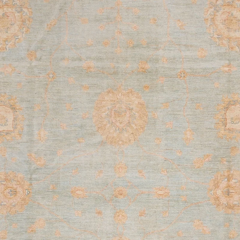Ziegler Teppich 354x543cm - Orientteppich - hellblau