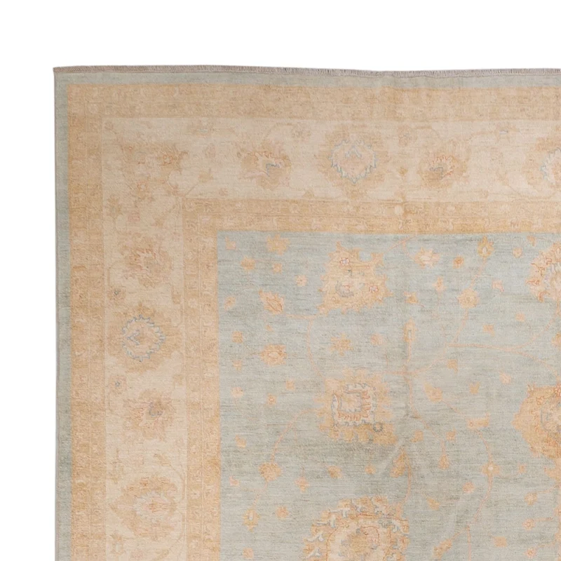 Ziegler Teppich 354x543cm - Orientteppich - hellblau