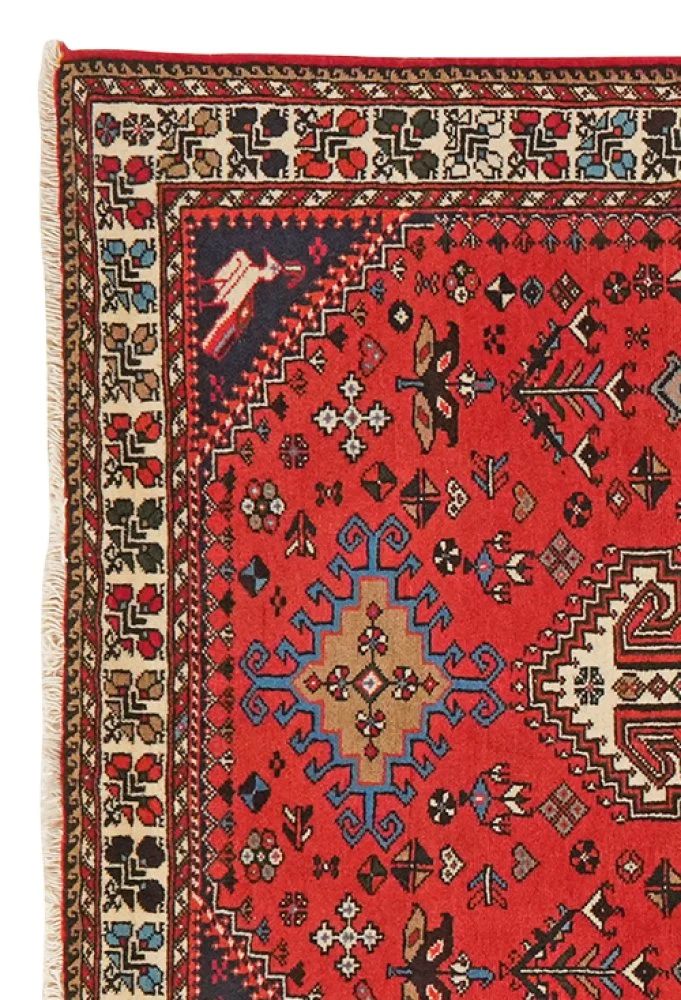 Nasrabad · Handgeknüpft – Rot, 148x98 cm