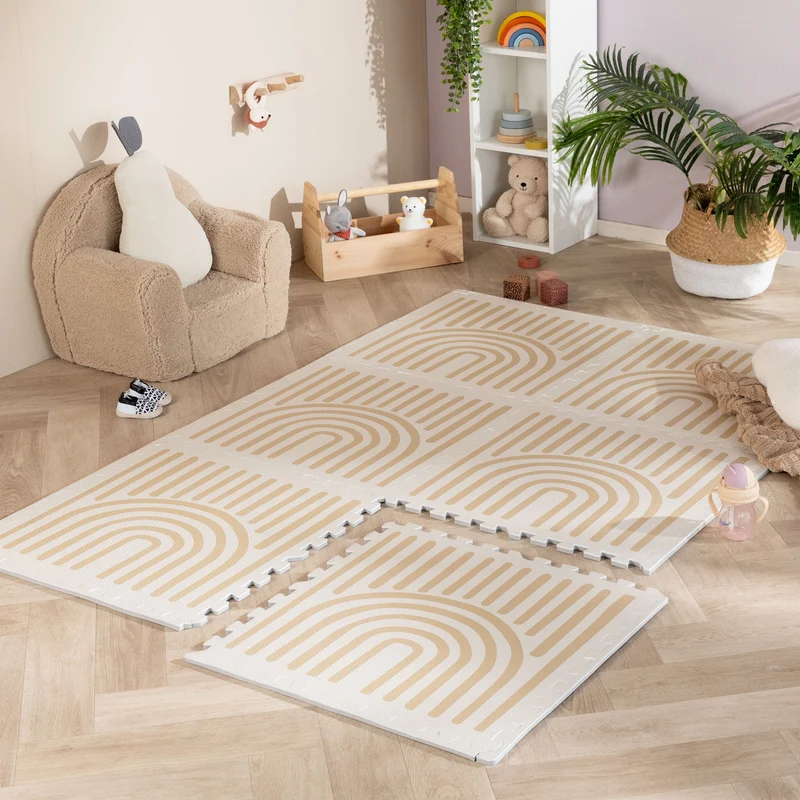 Puzzlematte - Alfie Grid Beige