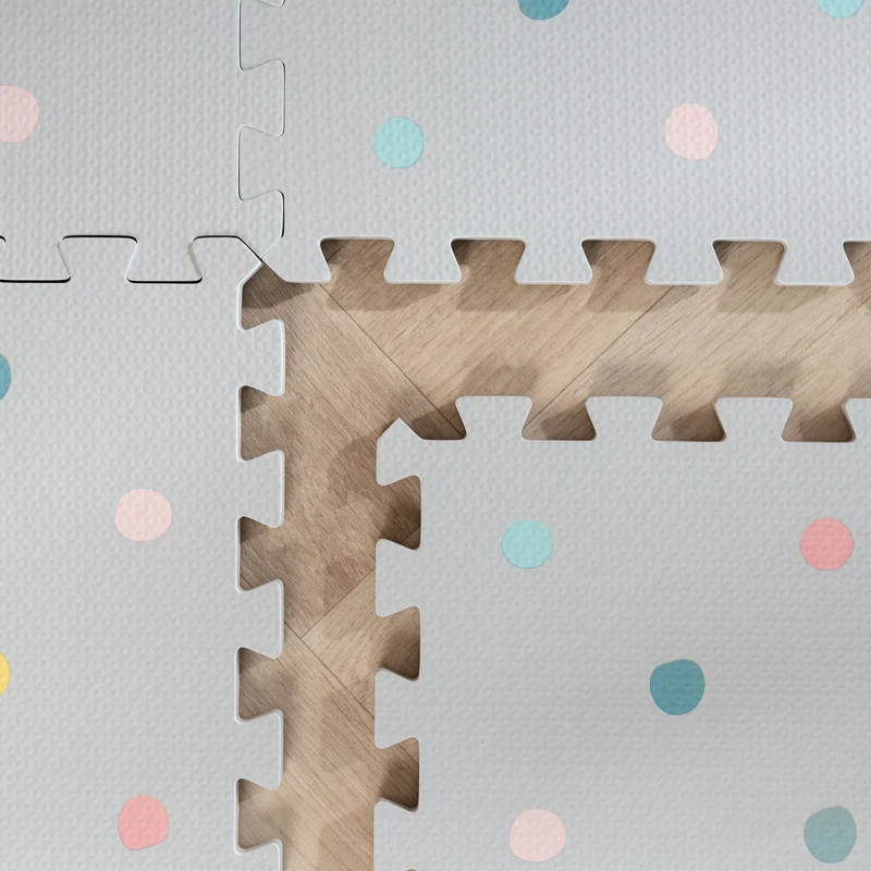 Puzzlematte - Alfie Dots Hellgrau