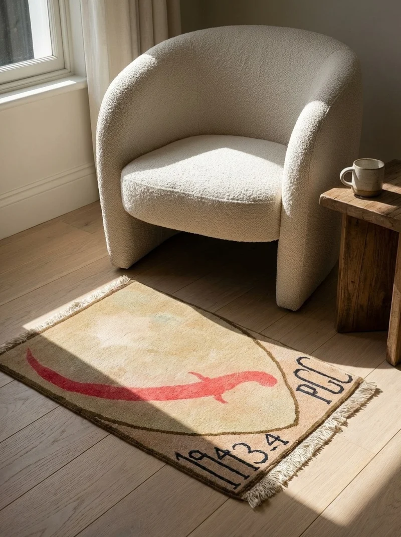 Kashan · Handgeknüpft – Beige, 60x40 cm