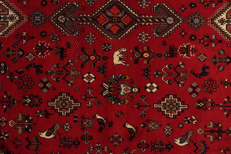 Nasrabad · Handgeknüpft – Rot, 295x203 cm