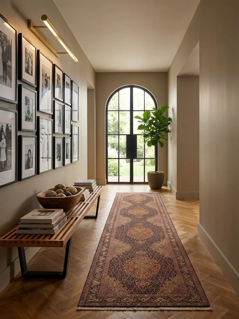 Tabriz 50 Raj · Handgeknüpft – Schwarz, 399x80 cm