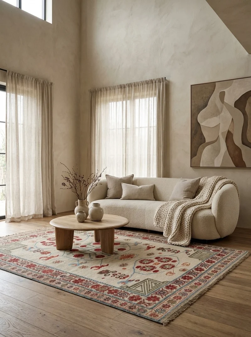 Kelim Belutch · Handgewebt – Beige, 180x143 cm